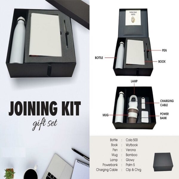 white color employee welcome kit