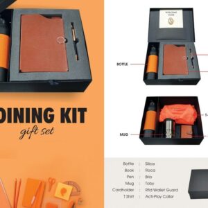 orange color employee welcome kit