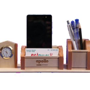 wooden pen and mobile stand