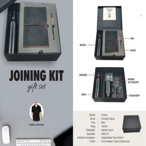 black colour employee welcome kit