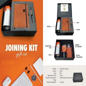 orange color employee welcome kit