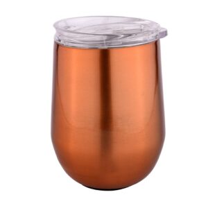 premium copper finished mug with lid