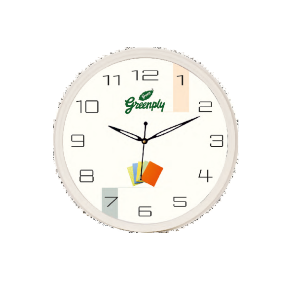 white round wall clock