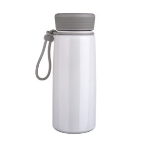 premium white stainless steel vacuum bottle