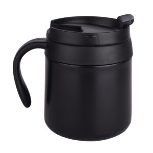 premium black vacuum coffee mug