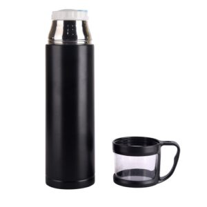 premium black stainless steel bottle