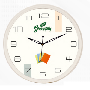 promotional round wall clock