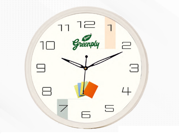 promotional round wall clock