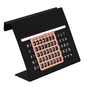 metal calendar with pen stand