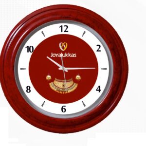 red round wall clock