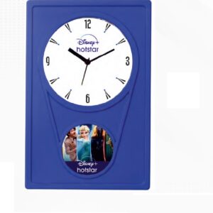 blue designer wall clock