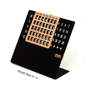 metal calendar