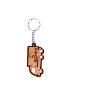 wooden keychain