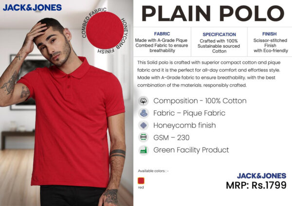 JACK & JONES Red Corporate T shirt