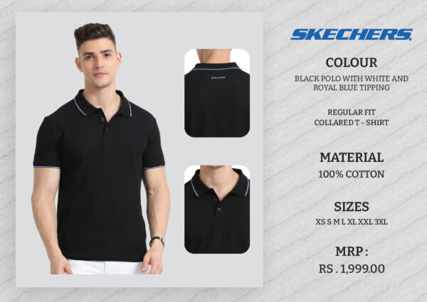 Skechers Black Corporate T shirt